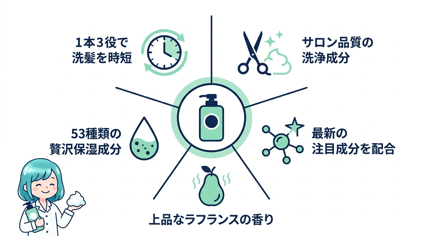 holo bell 3in1保湿シャンプーの魅力