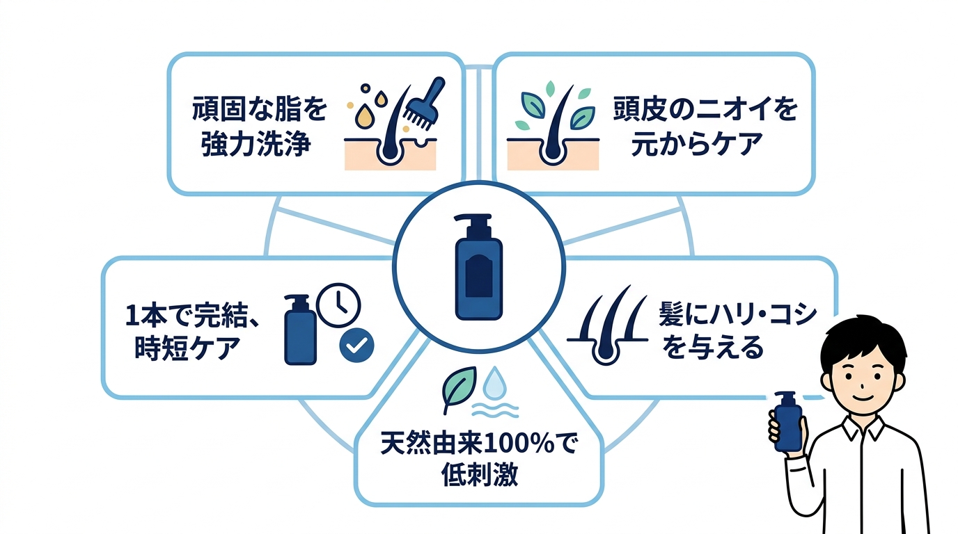 メンズスカルプ・プロのメリット5つ
