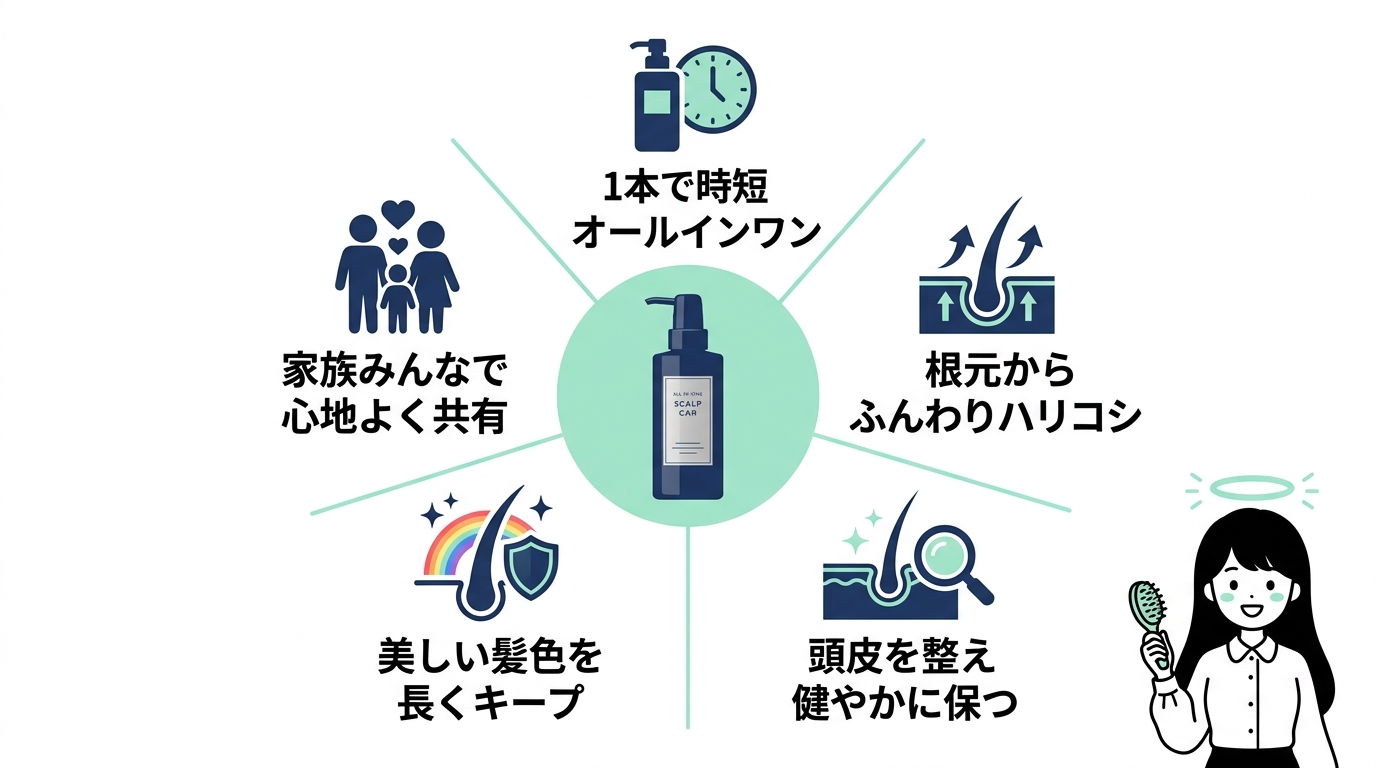 kurokamiスカルプを使う5つのメリット