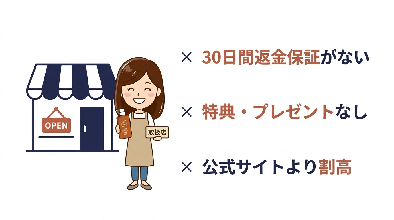 実店舗でharuを購入する3つのデメリット