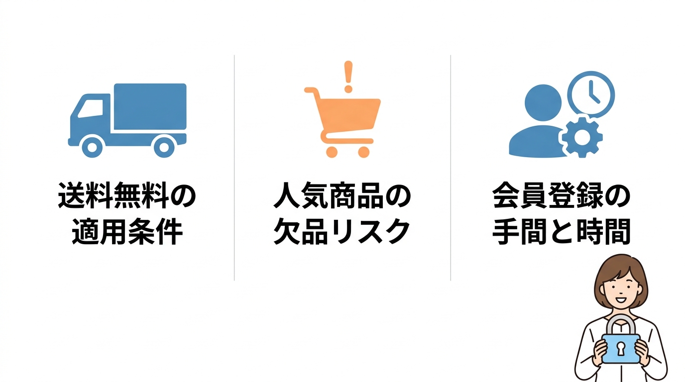 オンライン注文前に確認すべきデメリット3つ