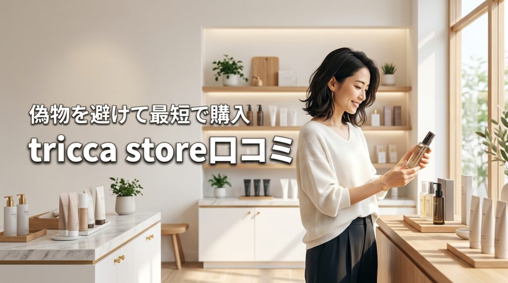 tricca storeの口コミから判明！偽物を避けて正規品を最短で手にする方法