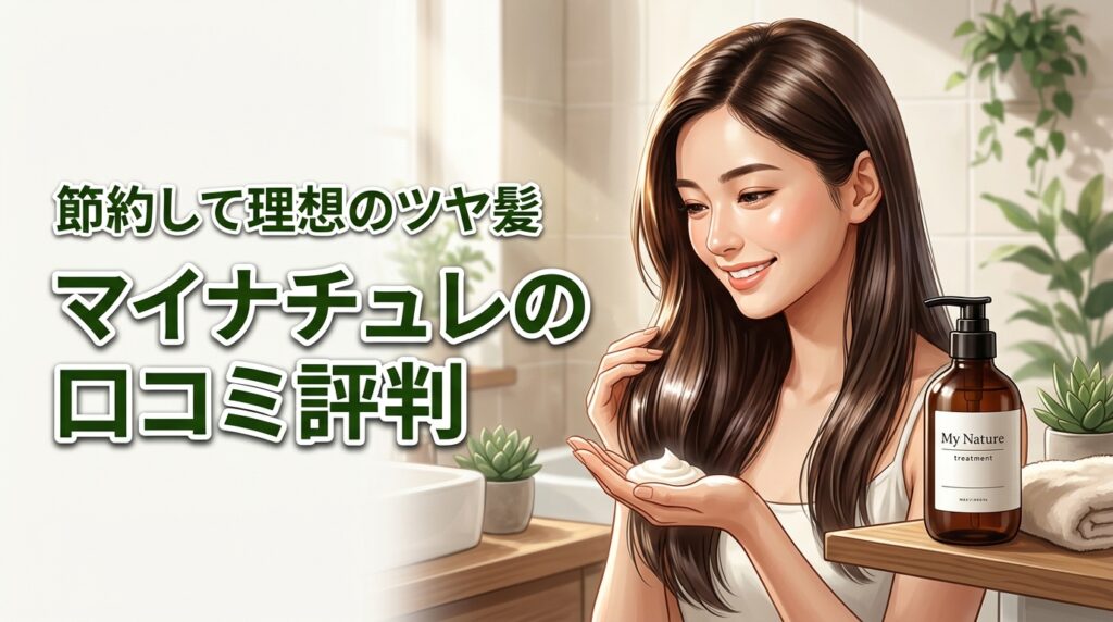 【マイナチュレ トリートメント 口コミ】美容院代を節約して理想のツヤ髪へ