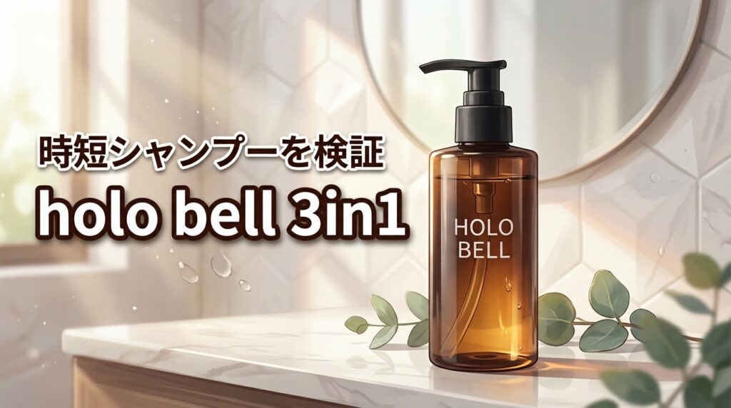 holo bell 3in1保湿シャンプーで時短ケアは可能？気になる使用感や成分を調査