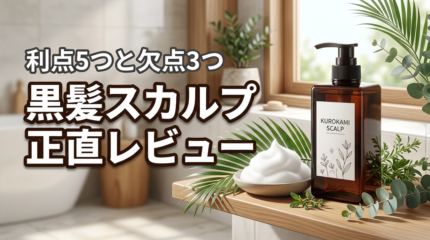 黒髪スカルプとは？5つのメリットと気になる3つの欠点を正直レビュー
