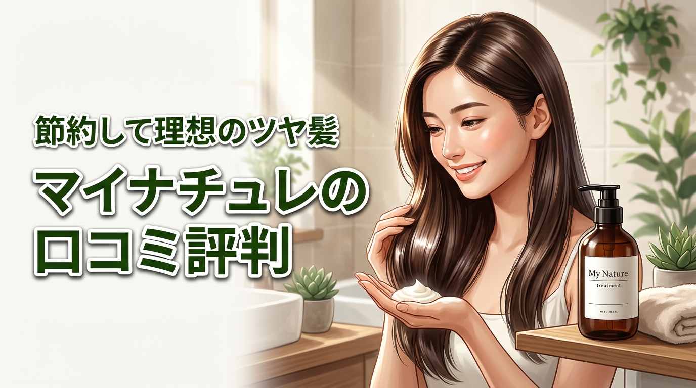 【マイナチュレ トリートメント 口コミ】美容院代を節約して理想のツヤ髪へ