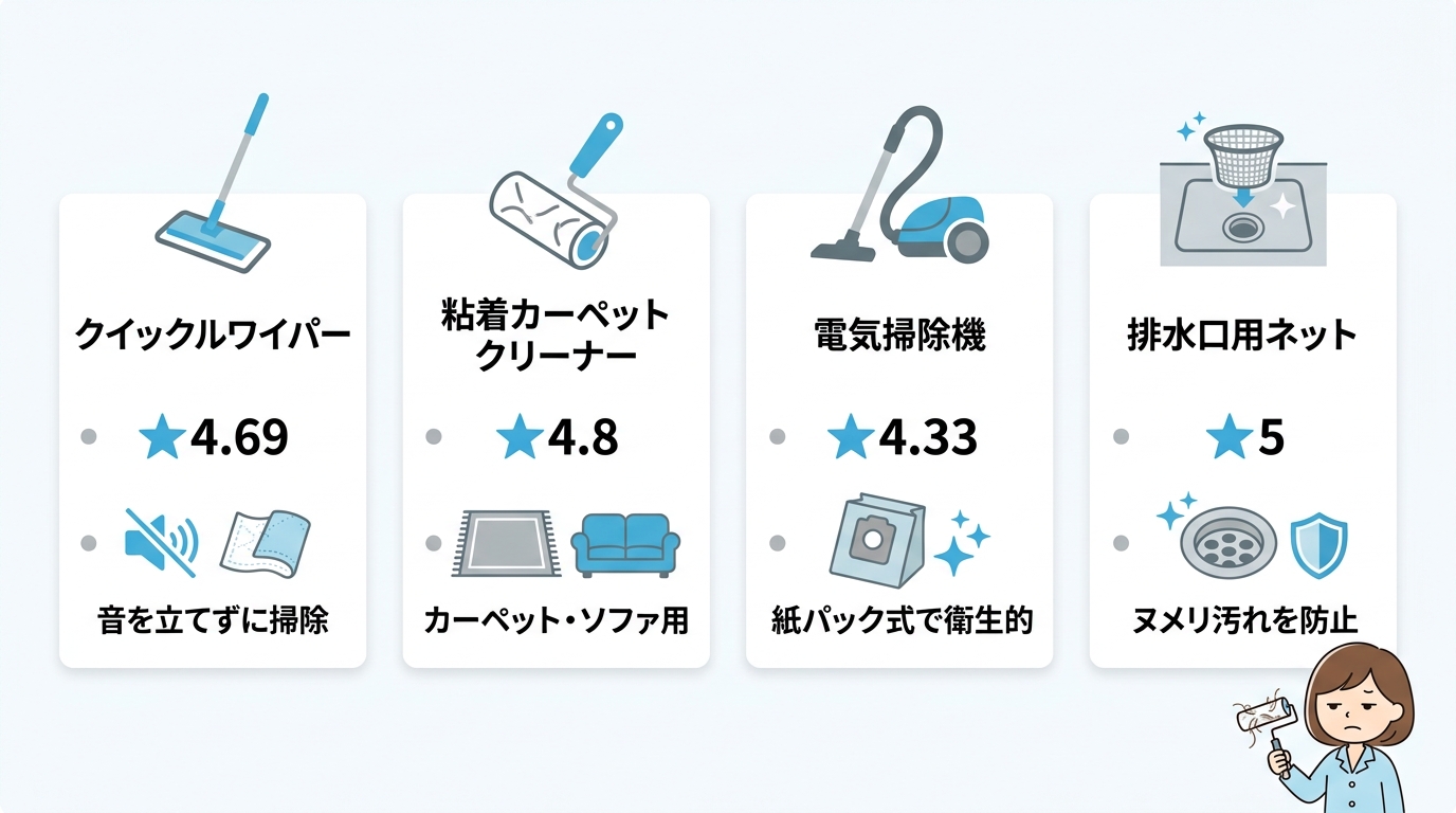 抜け毛掃除の負担を減らす物理的な対策