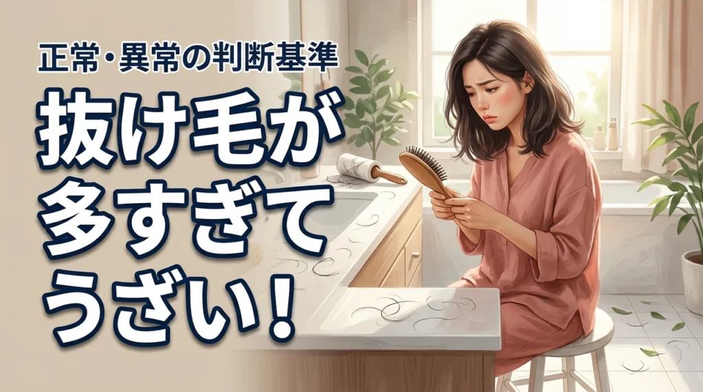 掃除しても溜まる抜け毛がうざい！量が多い原因は？正常か異常かの判断基準