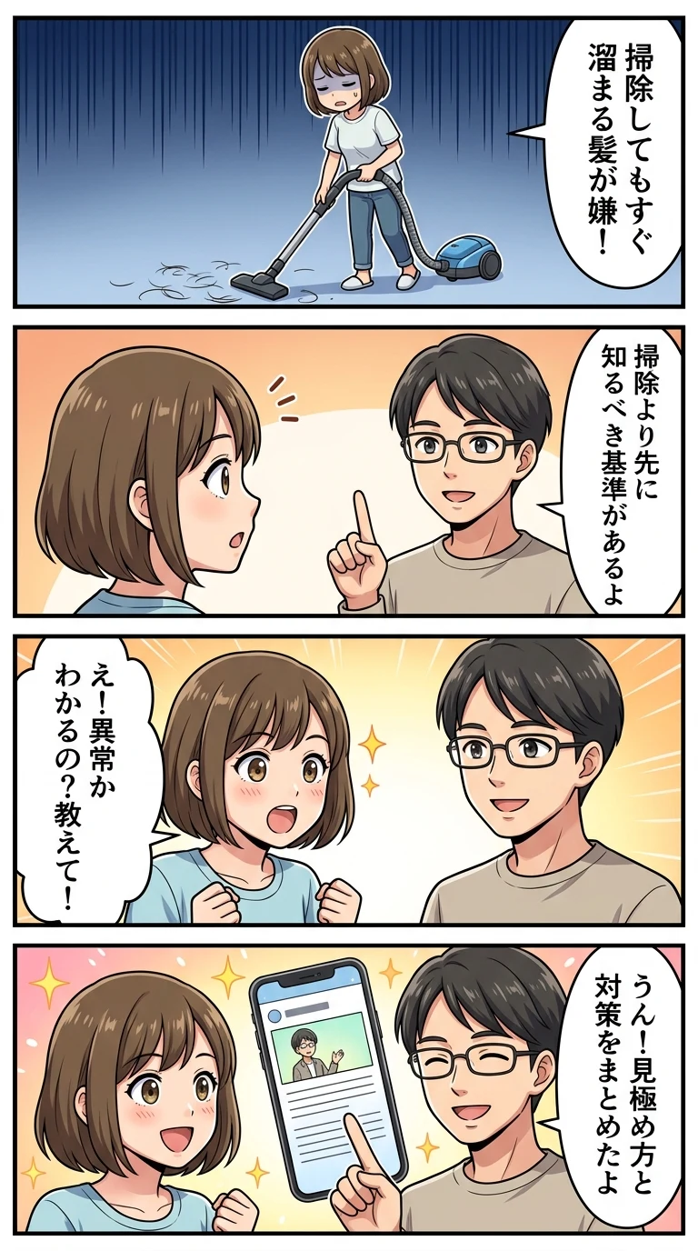 抜け毛 うざい