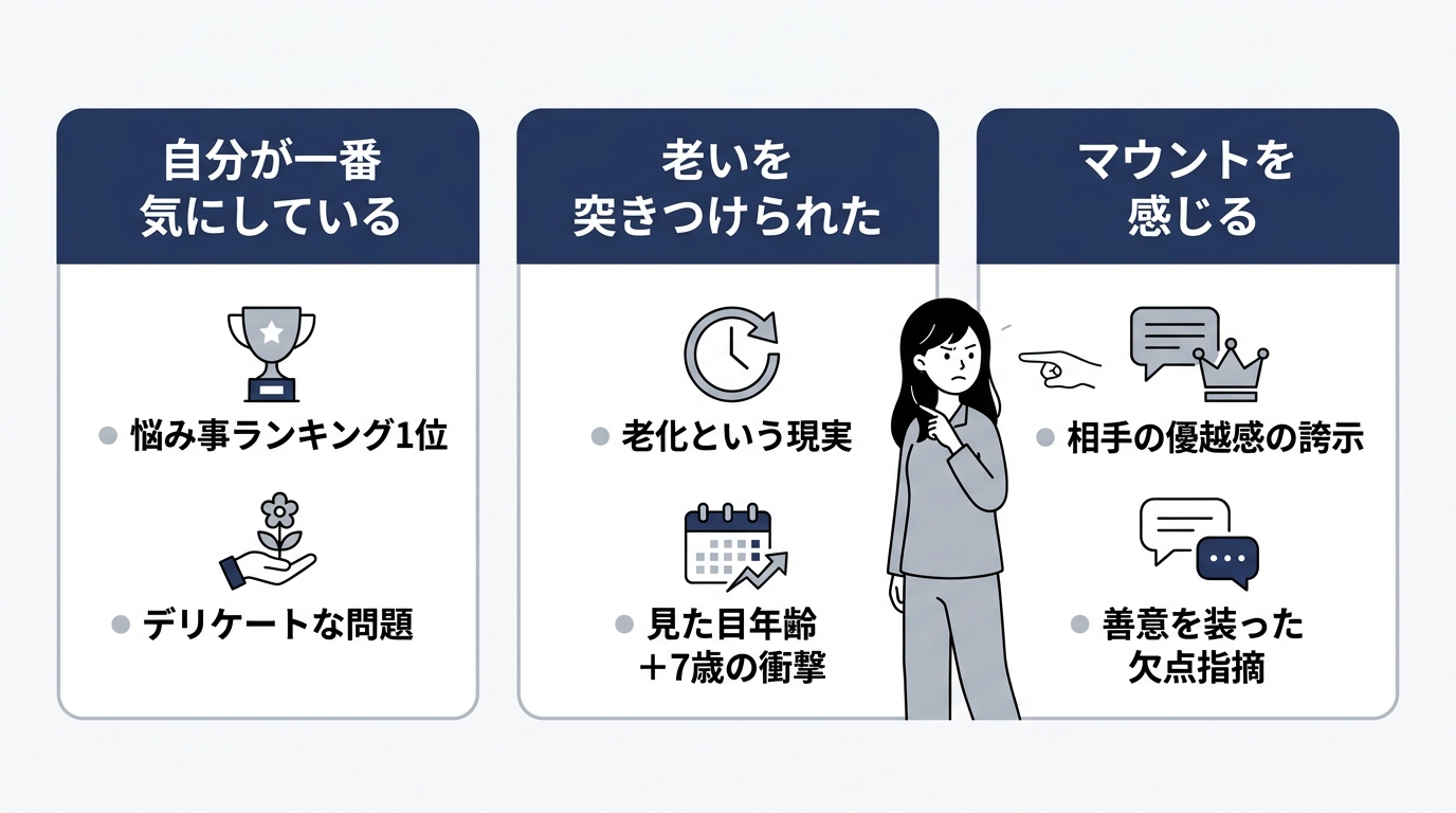 白髪の指摘がうざいと感じる心理的な背景