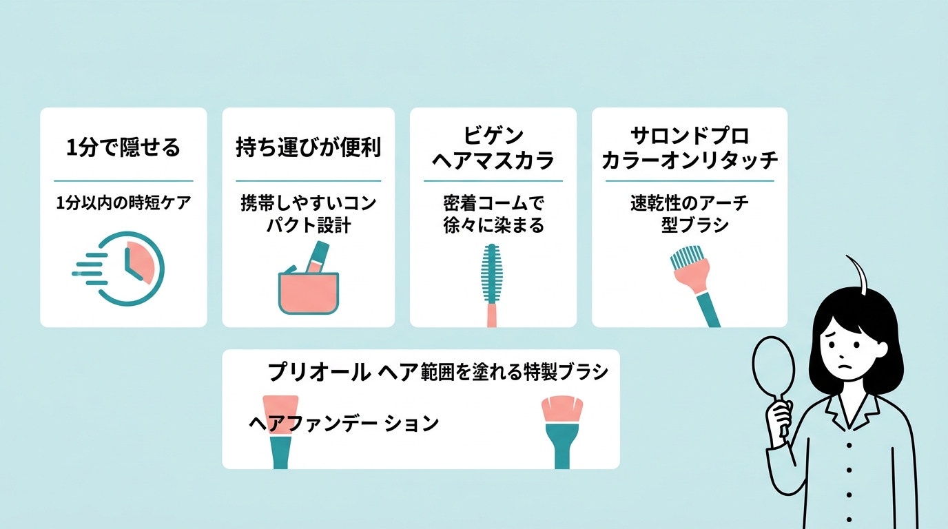 白髪を即座に隠すメリット5つとおすすめ商品
