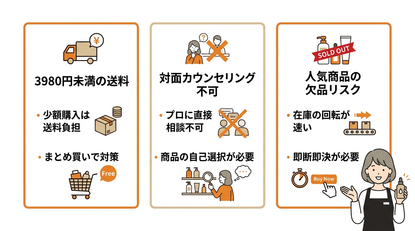 通販でサロン専売品を買うデメリット3つ
