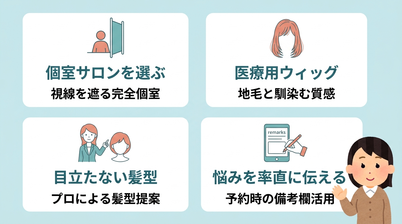 美容院で薄毛が恥ずかしい時の対処法