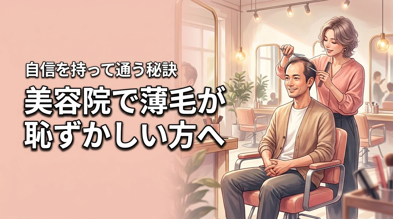 美容院で薄毛が恥ずかしい時の対処法は？周囲の目を気にせず自信を持つ秘訣