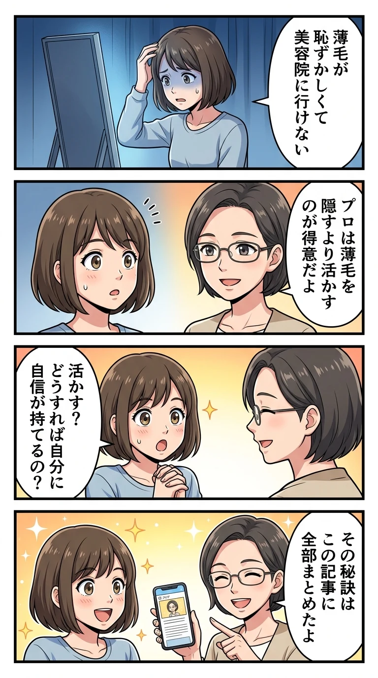 薄毛 恥ずかしい