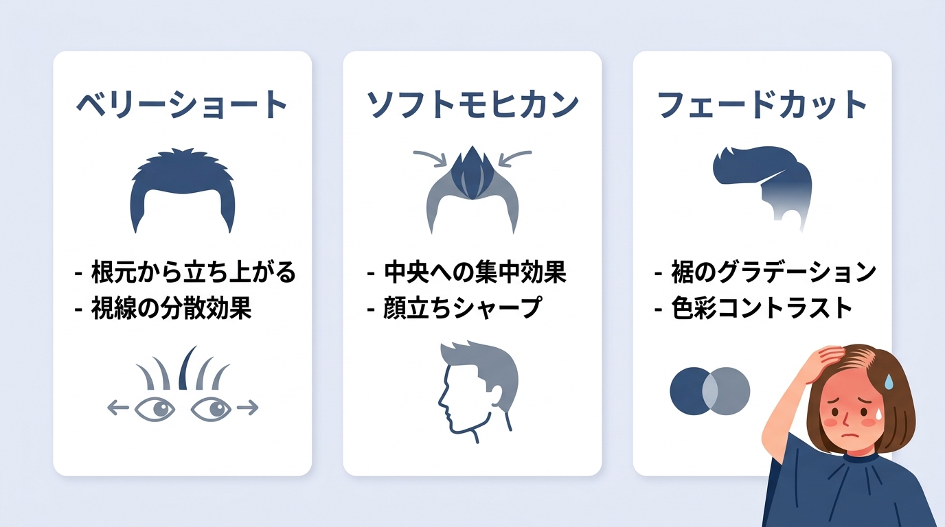 美容院で薄毛を自然にカバーできるおすすめの髪型3選