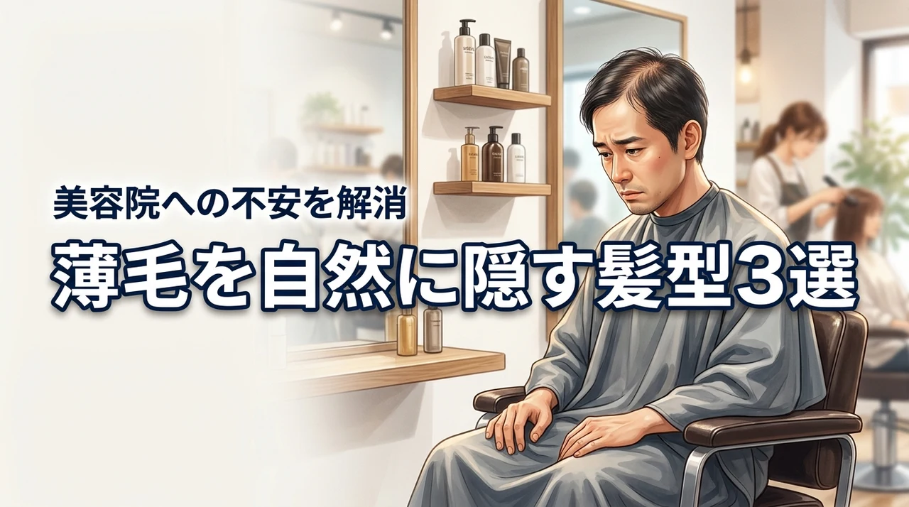 薄毛で美容院に行くのが恥ずかしい人必見！自然にカバーできる髪型3選と選び方