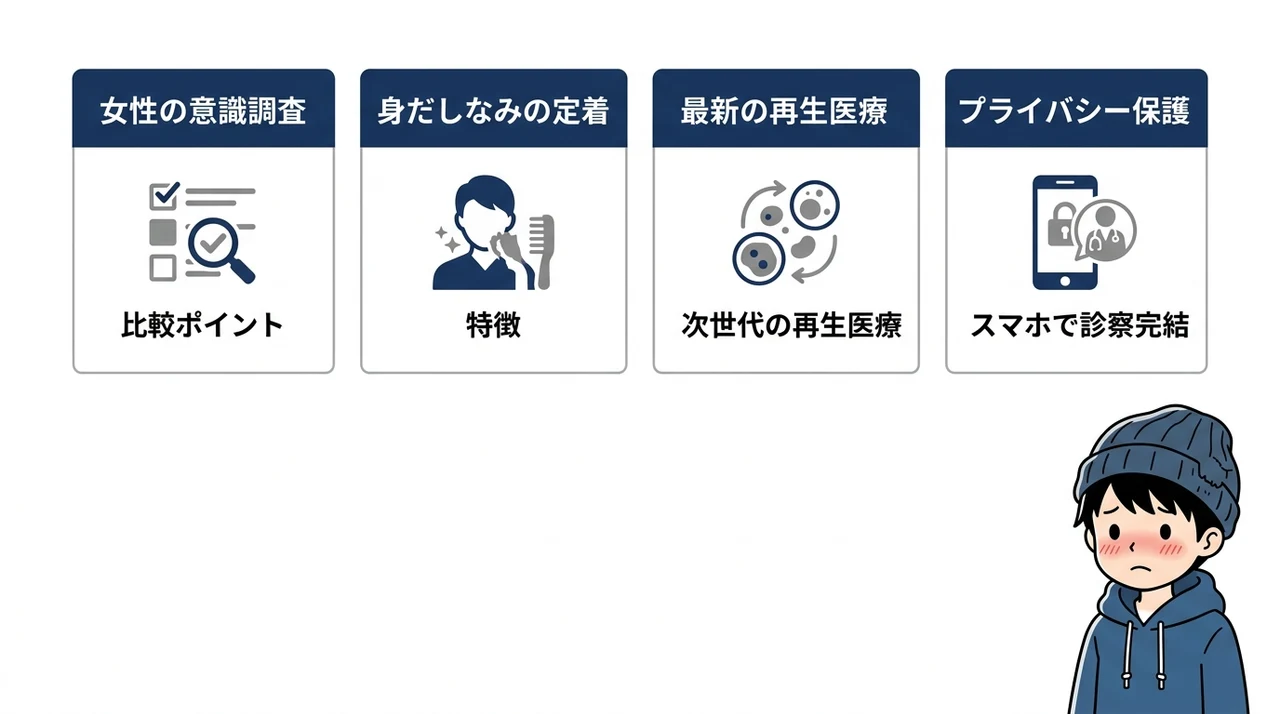 薄毛治療を恥ずかしいと感じる必要がない理由