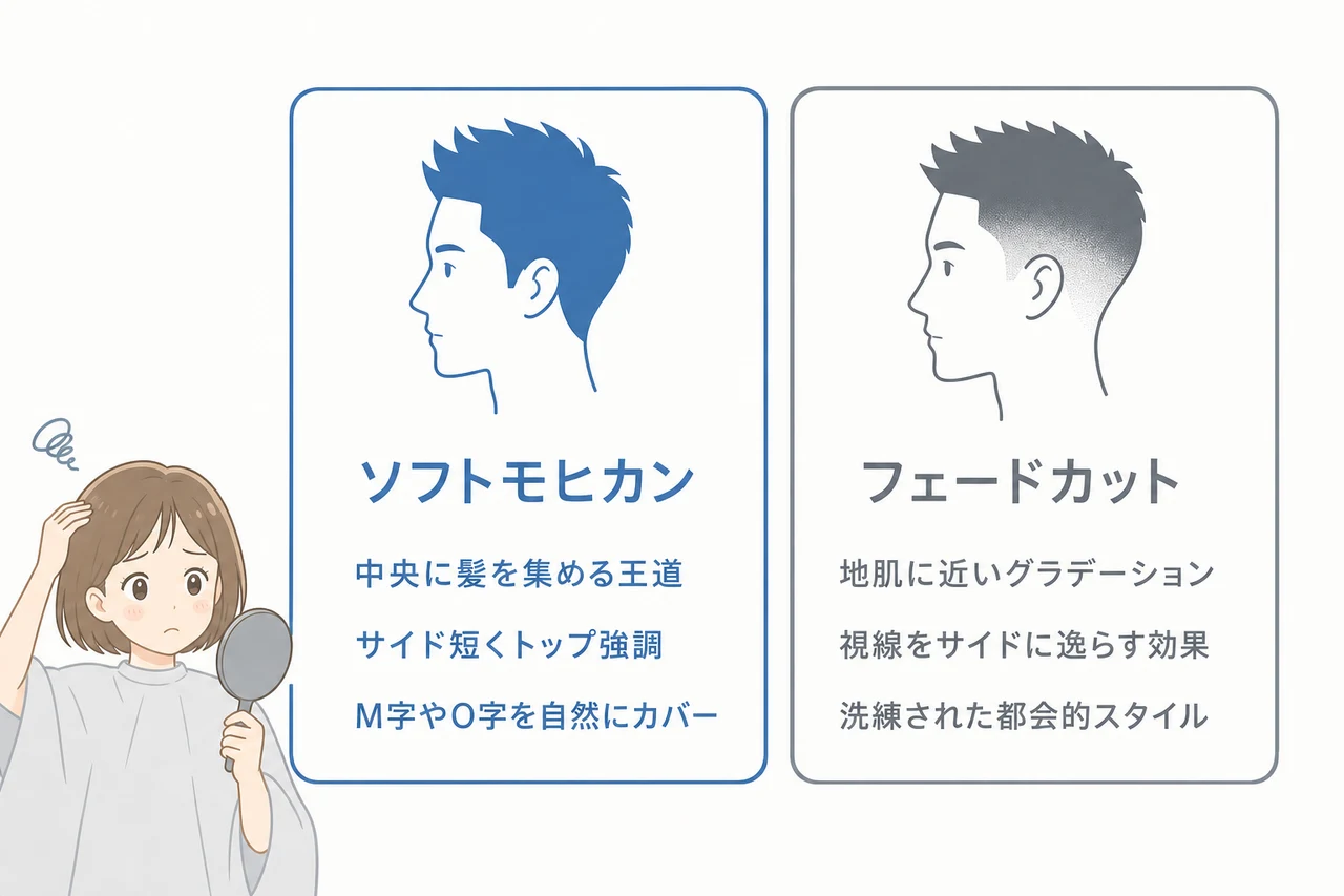 プロが伝授!薄毛をカバーする髪型2選