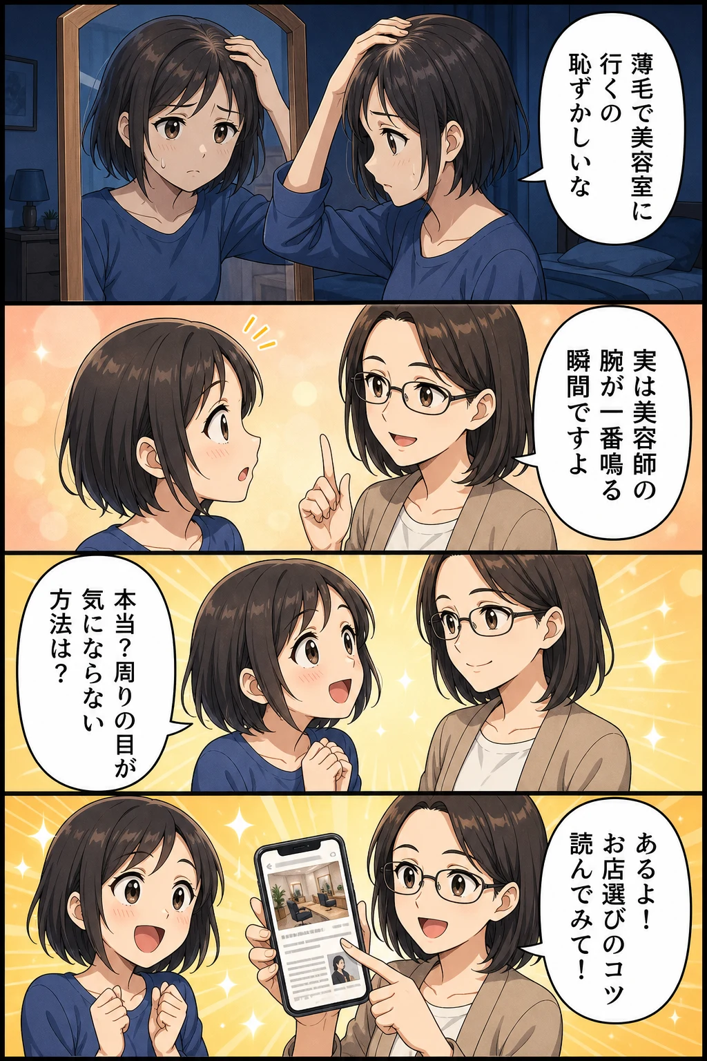 美容室 薄毛 恥ずかしい