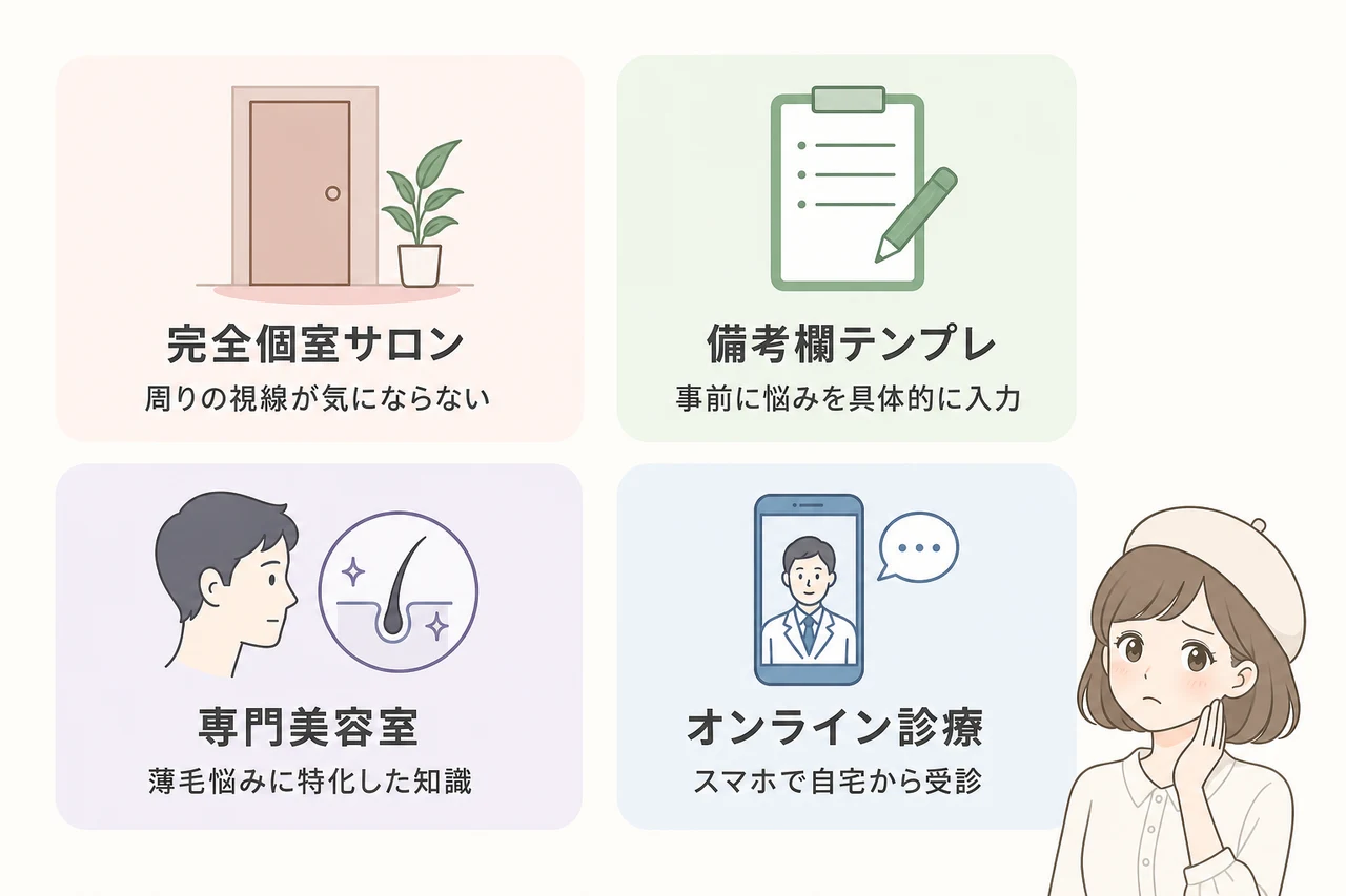 恥ずかしい思いをせず美容院に通う工夫