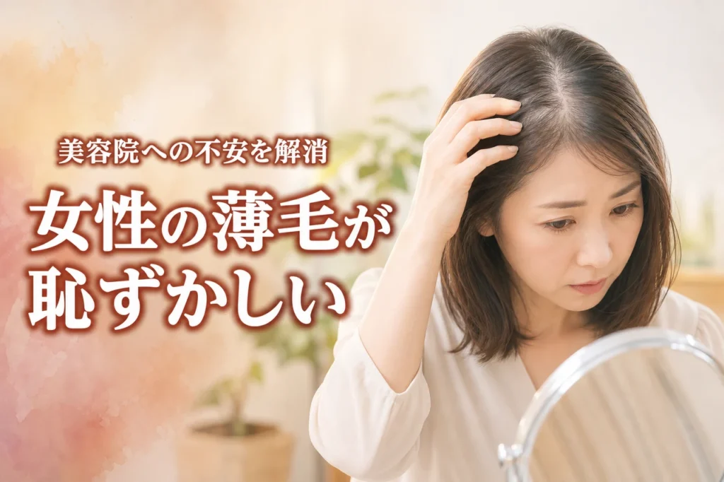 女性の薄毛が恥ずかしい…美容院に行けない悩みを解消する対策と白髪ケアを解説