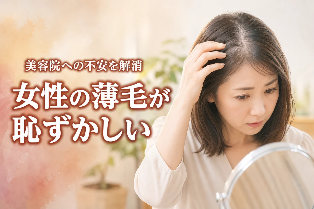女性の薄毛が恥ずかしい…美容院に行けない悩みを解消する対策と白髪ケアを解説