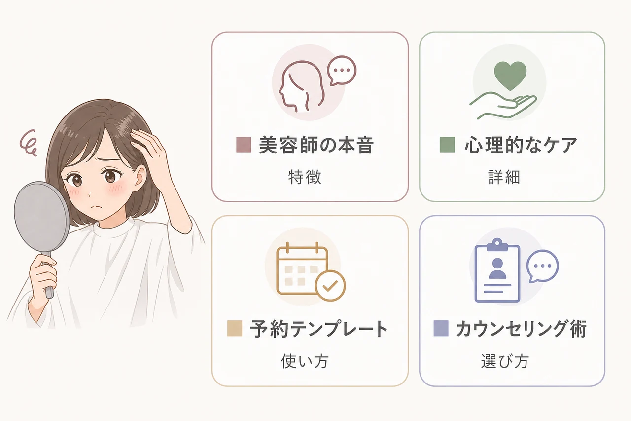 美容院で白髪を見られるのが恥ずかしい時の解消法