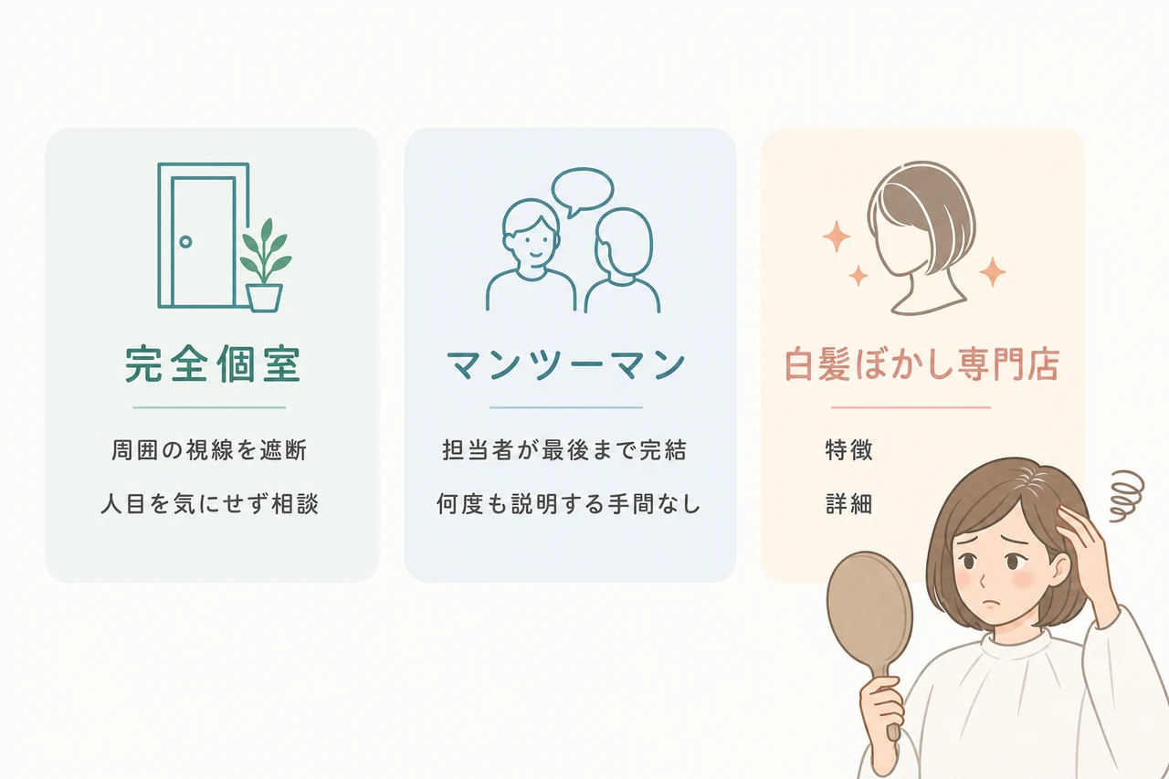 恥ずかしいと感じにくい美容室選びのポイント