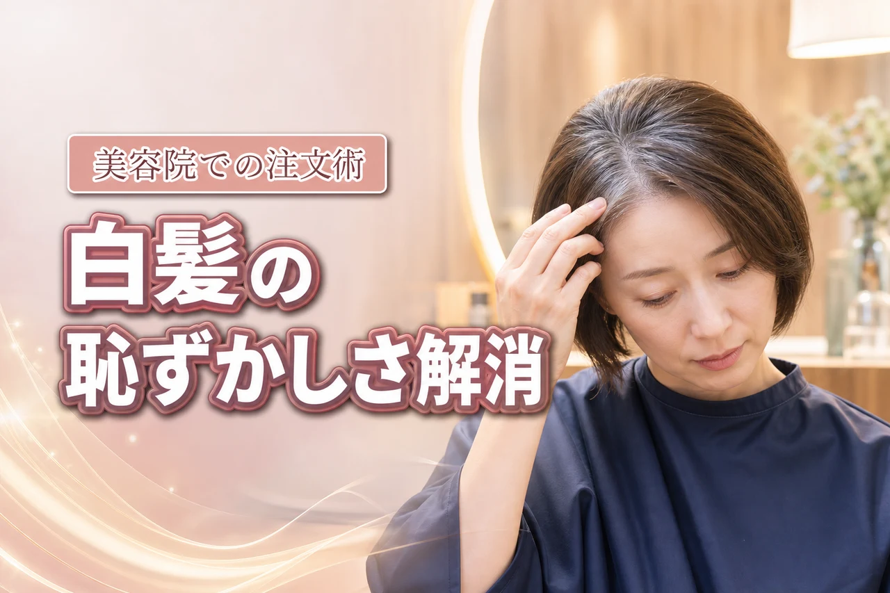 【白髪が恥ずかしい】美容院での不安を解消！注文しやすい人気メニューと対策を公開