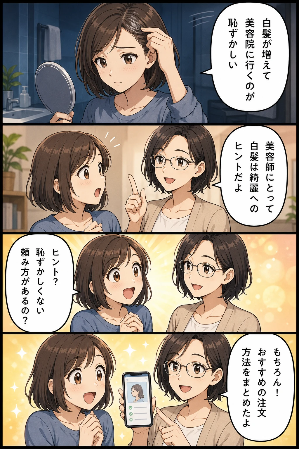 美容 院 白髪 恥ずかしい