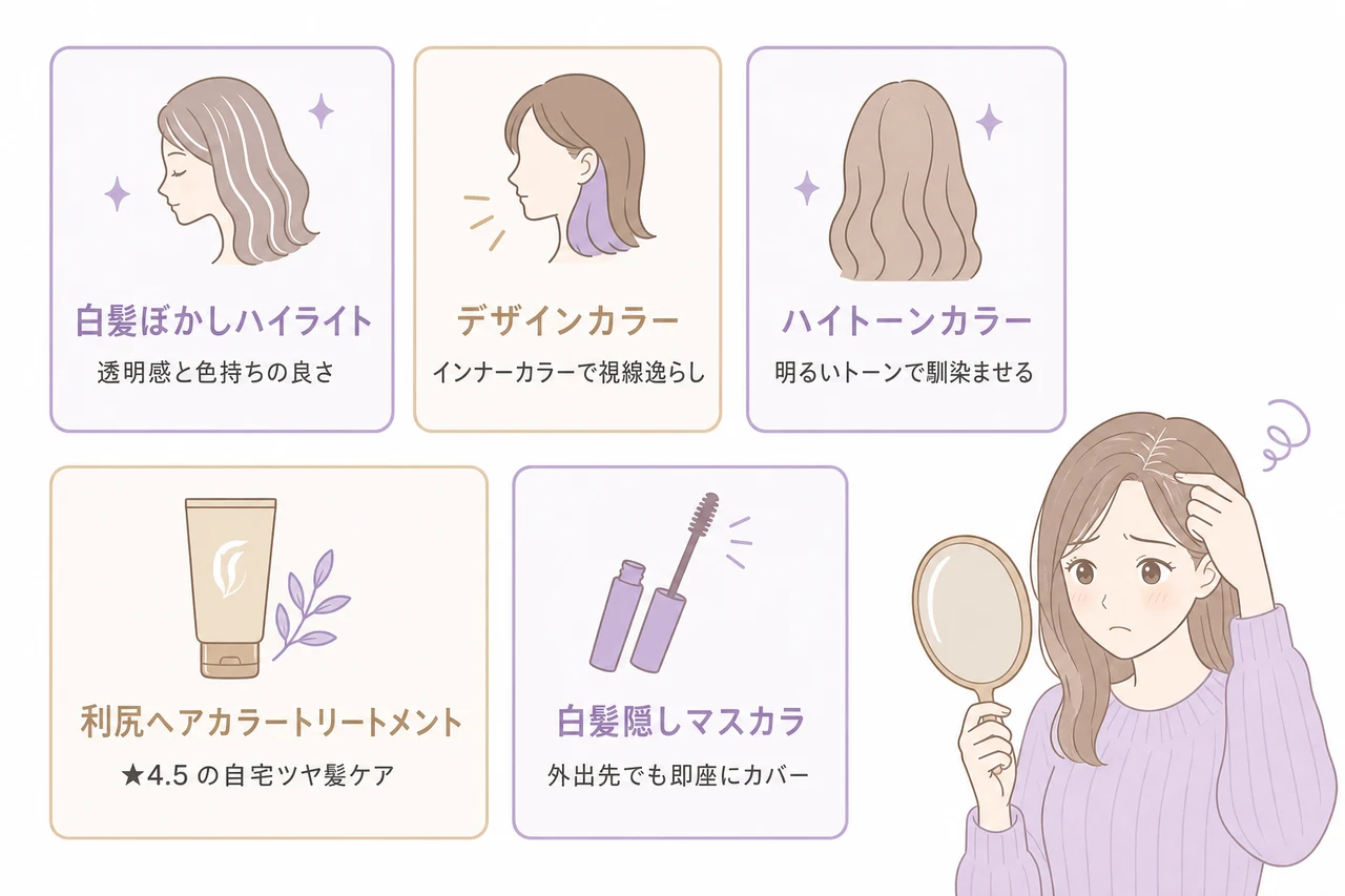20代の白髪を目立たなくさせる染め方5選