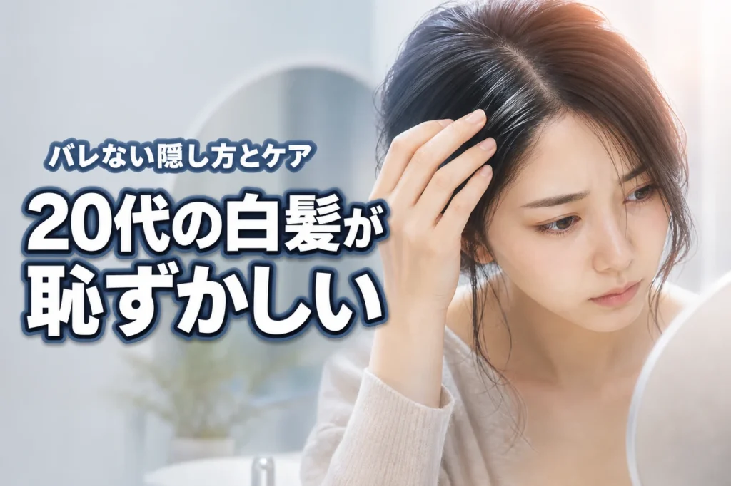 20代で白髪が恥ずかしい…老けて見える悩みを解消！バレない隠し方と正しいケア