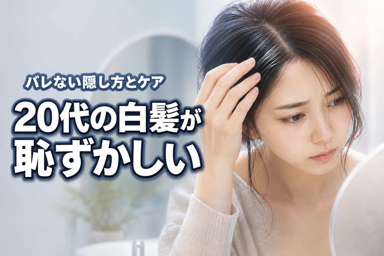 20代で白髪が恥ずかしい…老けて見える悩みを解消！バレない隠し方と正しいケア