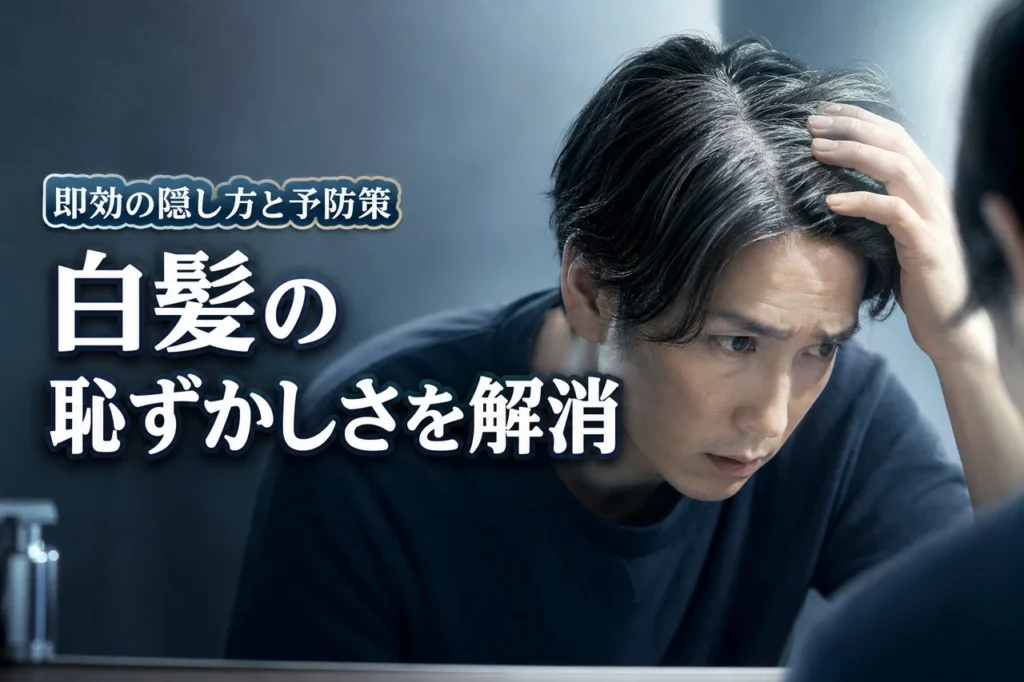 白髪は恥ずかしいと感じる人へ！不潔に見えない即効の隠し方と予防対策