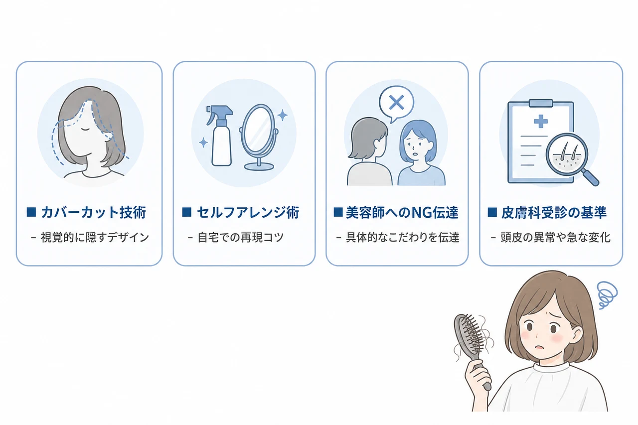 美容院で相談すべき悩みと皮膚科の境界線