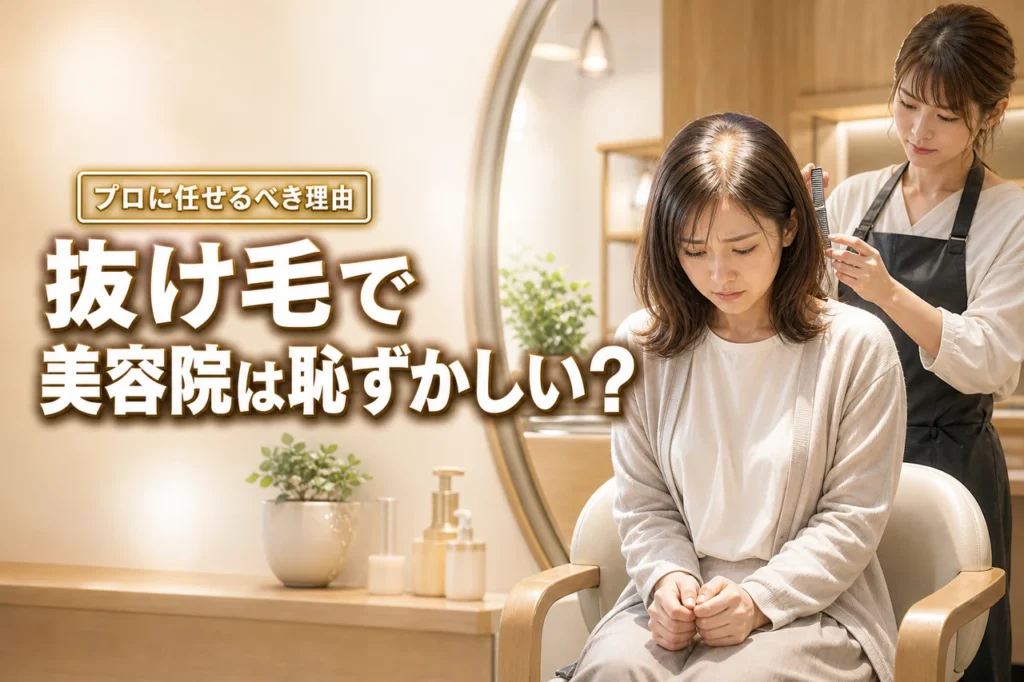 抜け毛が多いと美容院は恥ずかしい？美容師の本音とプロのケアを受けるべき理由