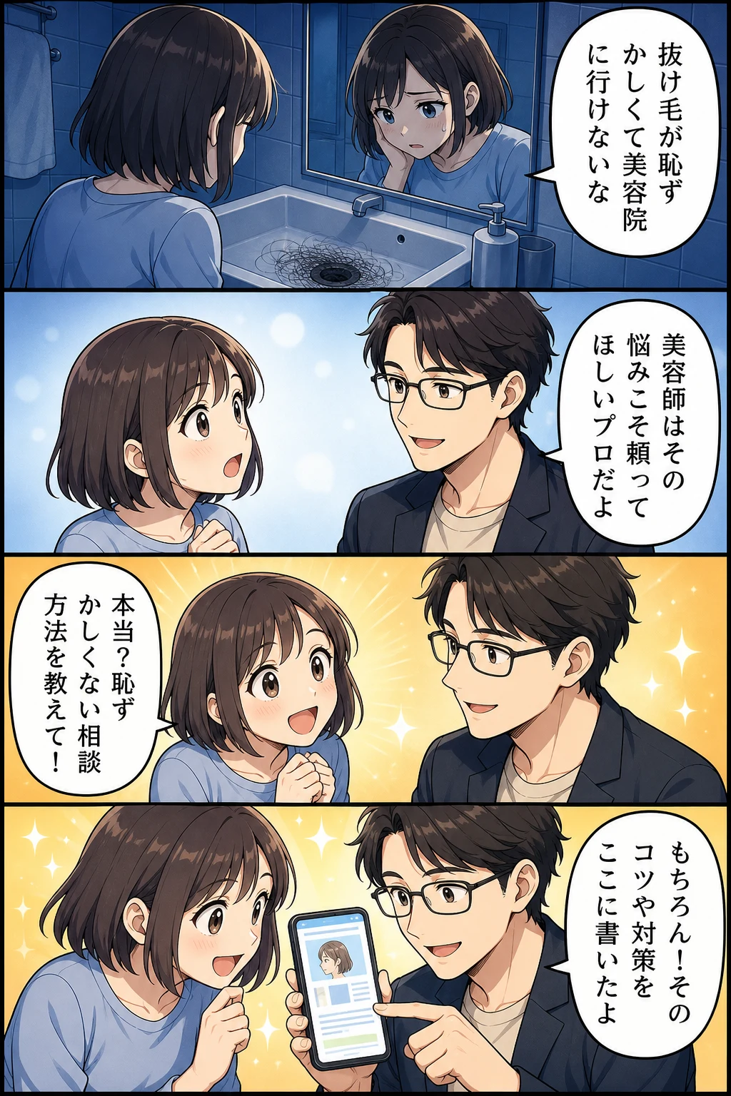 抜け毛 美容院 恥ずかしい
