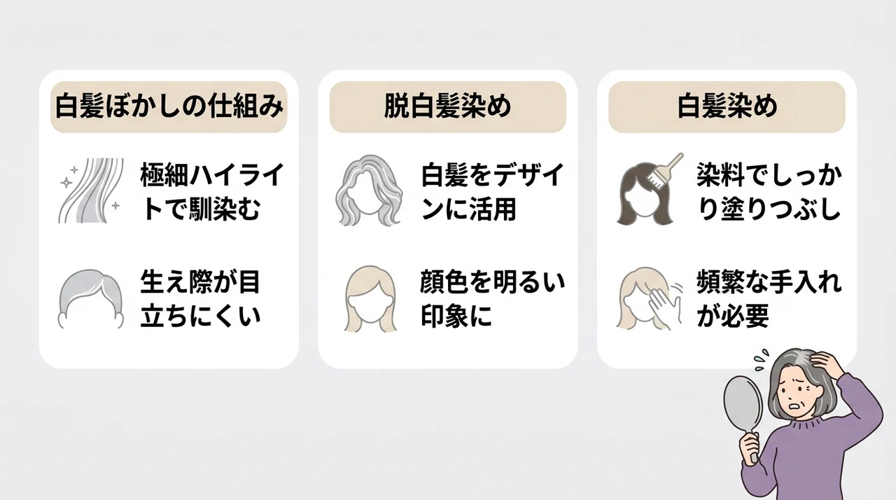 白髪ぼかしがダサいと言われる原因と基本知識