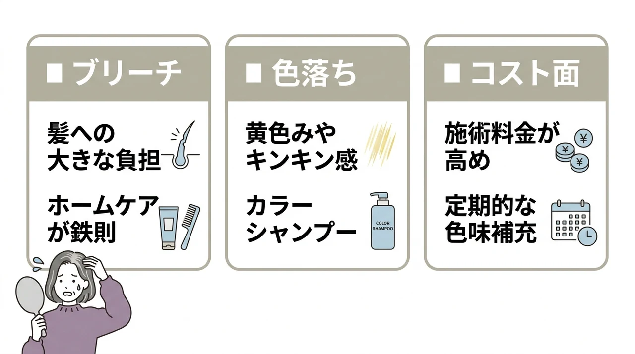 白髪ぼかしで後悔しやすいデメリット3選
