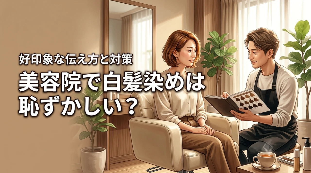 美容院で白髪染めと言うのは恥ずかしい？美容師に好印象な伝え方と原因・対策を解説
