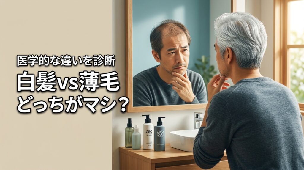 【白髪の人はハゲない？】薄毛と白髪はどっちがマシか医学的な違いから正しく診断