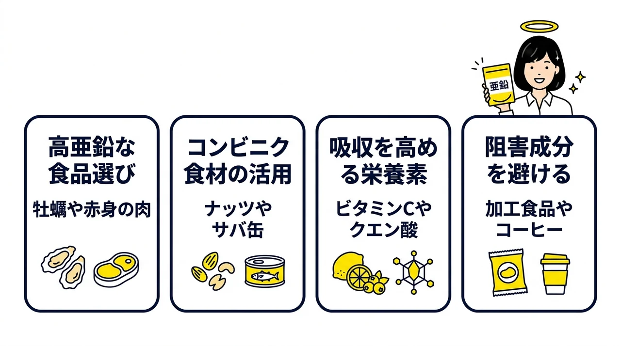 白髪ケアに欠かせない亜鉛を効率よく摂取するコツ