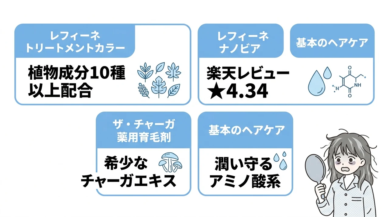 限界を感じた白髪悩みに効くおすすめアイテム4選