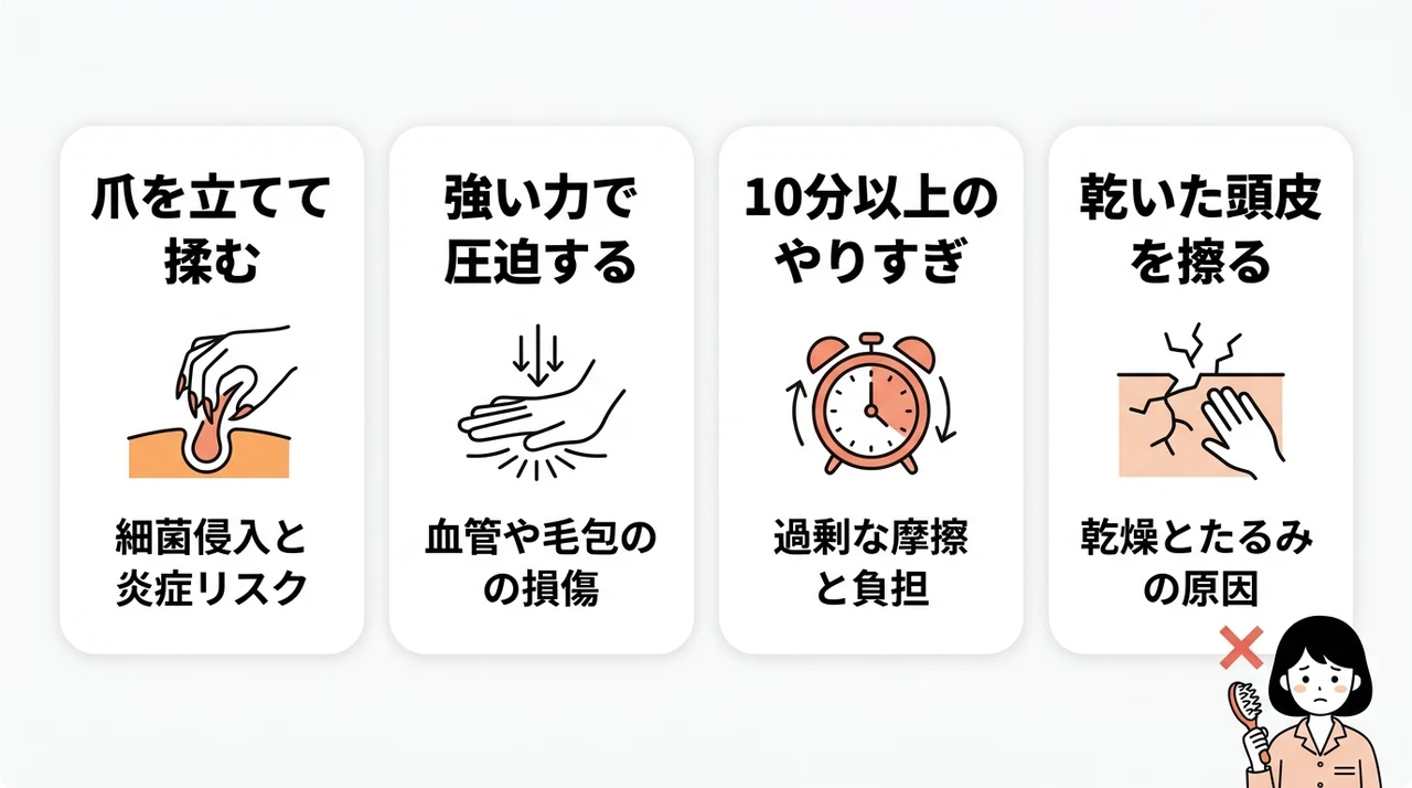 「白髪予防マッサージ」が逆効果になるNG行為