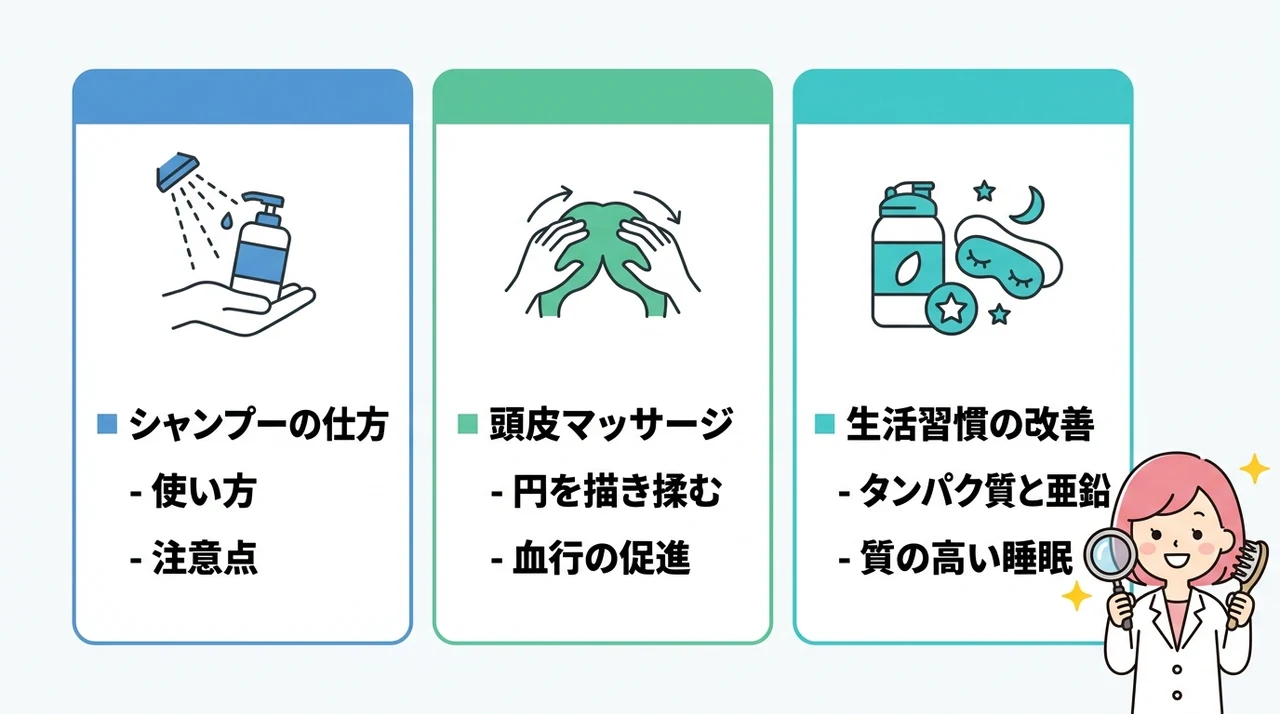 白い塊を解消するおすすめの改善方法3選