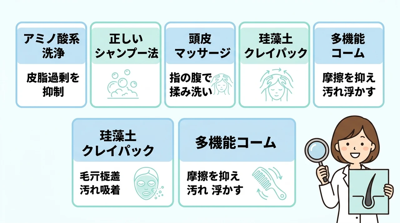 皮脂詰まりを改善し健康な髪を育むケアのメリット