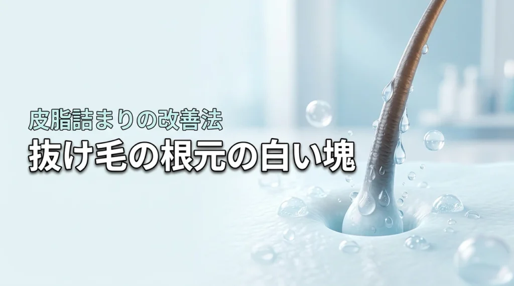 抜け毛の根元の白い塊は皮脂の詰まり！正しく改善し健康な髪を守る方法