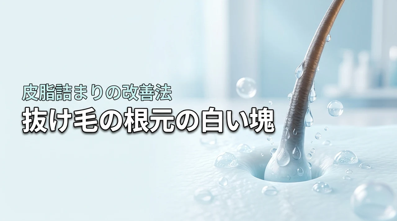 抜け毛の根元の白い塊は皮脂の詰まり！正しく改善し健康な髪を守る方法
