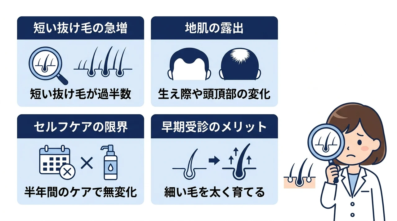 専門クリニックを受診すべき判断基準